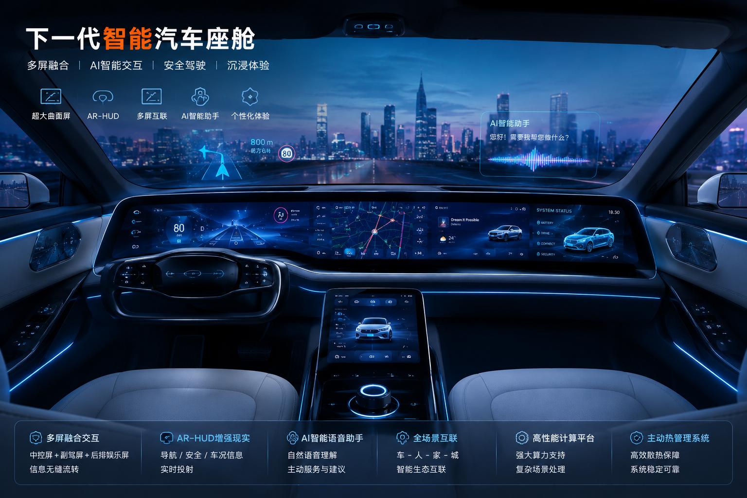 下一代智能汽车座舱场景