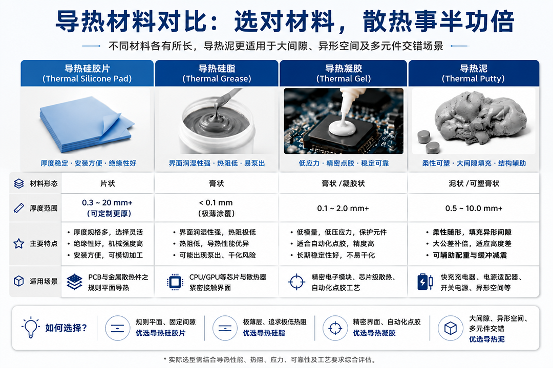 材料对比