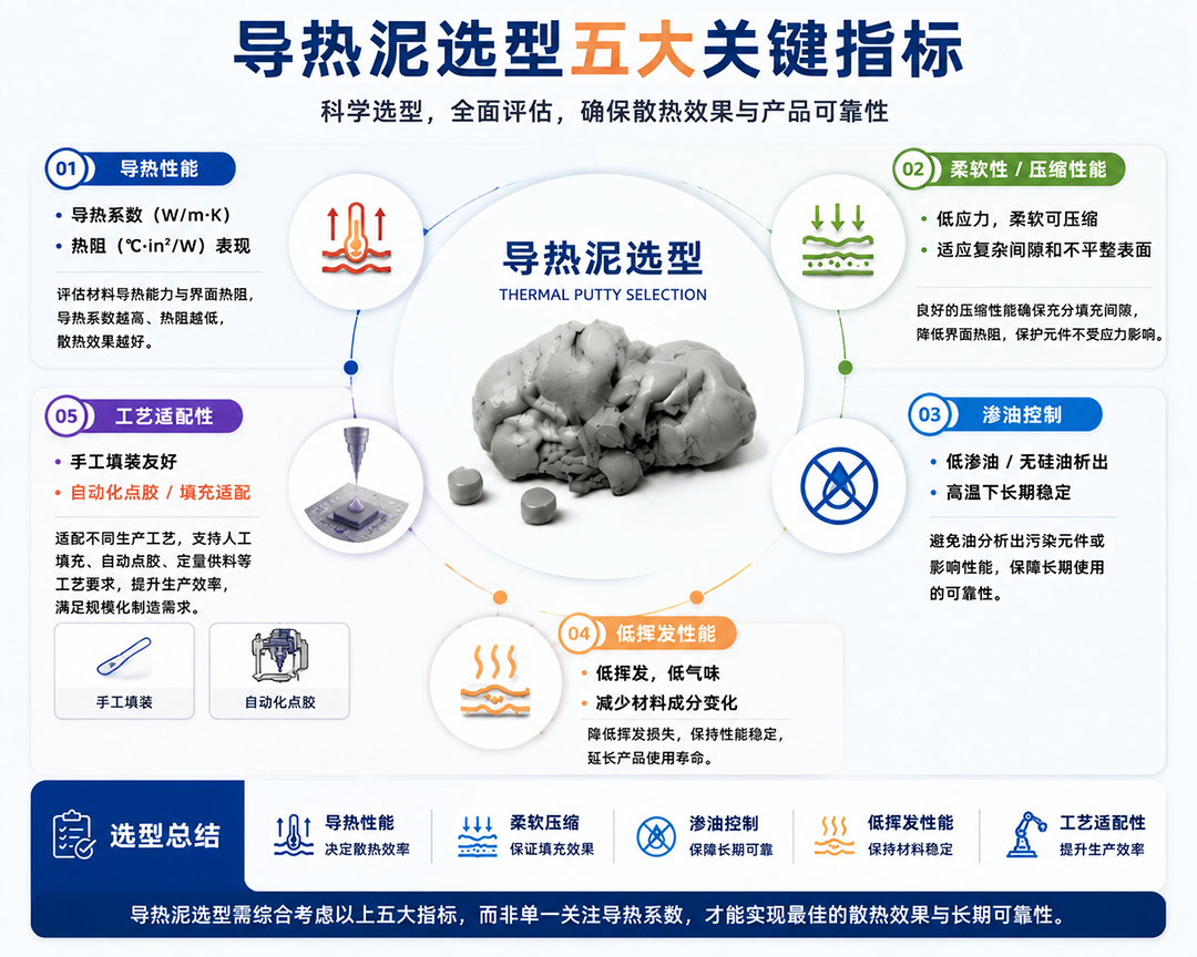 导热泥选型五大指标