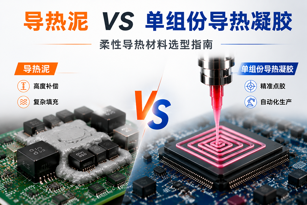 导热泥与单组份导热凝胶的区别：柔性导热材料精准选型指南