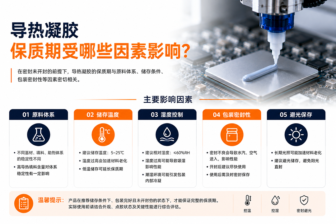 导热凝胶保质期受哪些因素影响? 导热凝胶保质期受哪些因素影响?