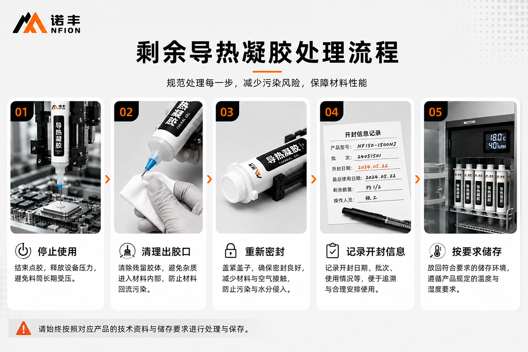 剩余导热凝胶处理流程