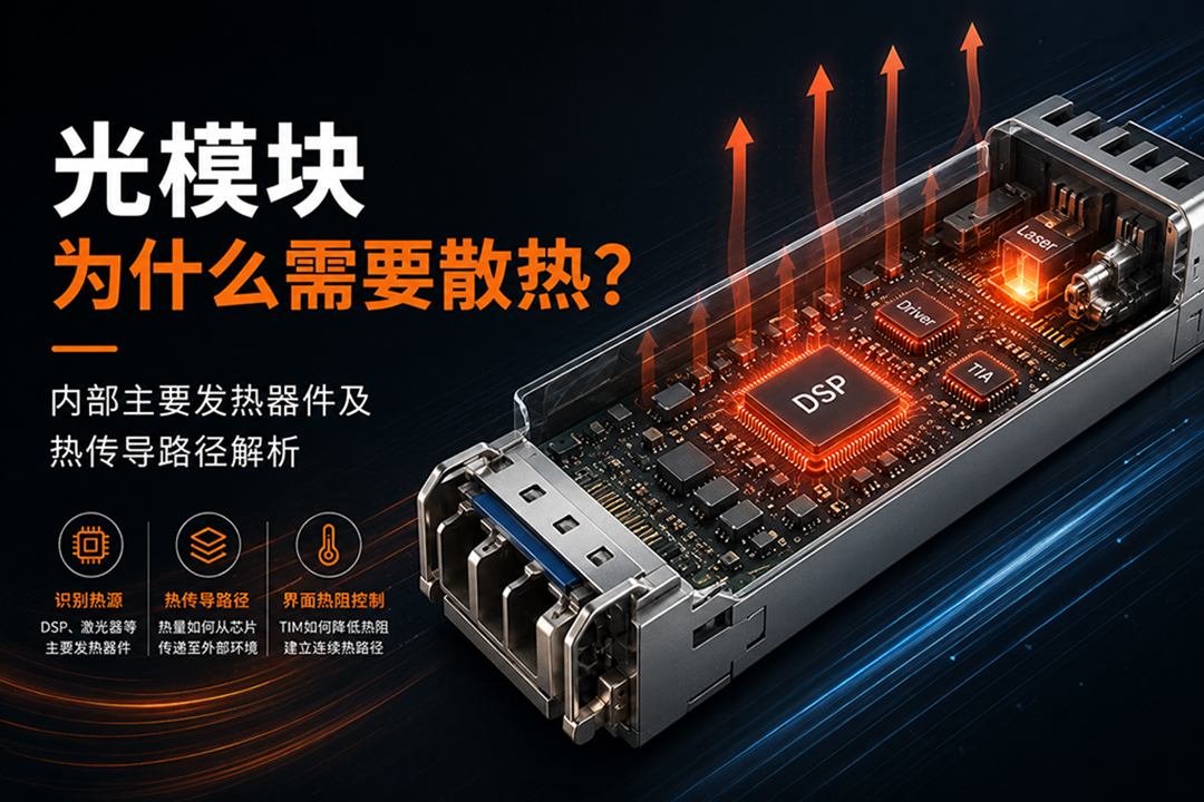 光模块为什么需要散热及内部发热器件热传导路径解析 光模块为什么需要散热及内部发热器件热传导路径解析