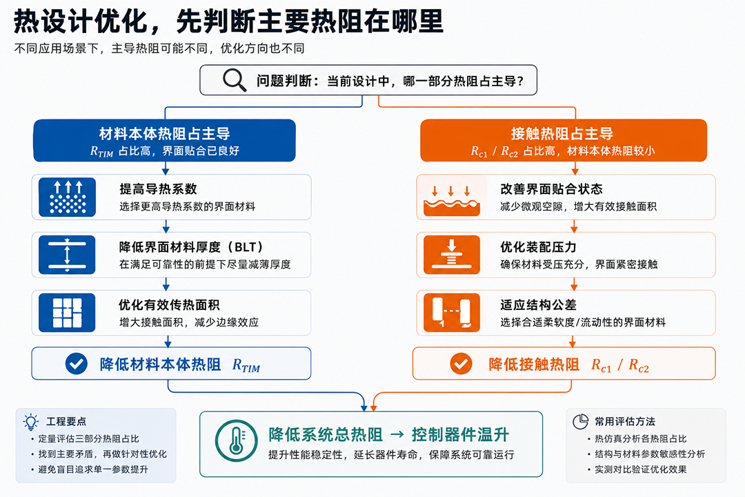 热设计优化,先判断主要热阻在哪里 热设计优化,先判断主要热阻在哪里